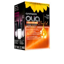 Garnier Olia Permanent Coloration Hair Color No. 7,40 Intense Copper Перманентная крем-краска для волос на масляной основе, оттенок интенсивно-медный