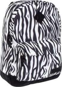 Starpak School backpack Zebra white