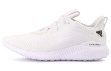 adidas Alphabounce 1 阿尔法系列 轻便舒适运动 防滑耐磨 低帮 跑步鞋 男女同款 白黑 / Кроссовки Adidas Alphabounce 1 FZ2195