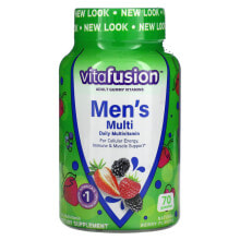Витаминно-минеральные комплексы VitaFusion, Мультивитаминный комплекс для мужчин, вкус натуральных ягод, 70 жевательных таблеток