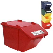 Stackable waste sorting container - red 45L
