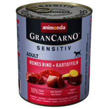 ANIMONDA Gran Carno Sensitiv Pure Beef And Potato 800g Wet Dog Food