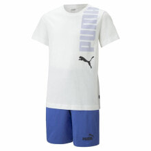 Children's Sports Outfit Puma Logolab Set B White