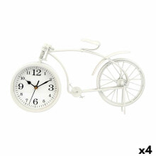 Настольные часы Велосипед Белый Металл 38 x 20 x 4 cm (4 штук)