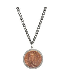 Купить кулоны и подвески American Coin Treasures: Large Irish Penny Pendant with Curb Chain for Men