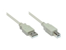 Alcasa 2510-1OF USB кабель 1 m 2.0 USB A USB B Белый