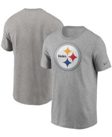 Nike men's Heathered Gray Pittsburgh Steelers Primary Logo T-shirt