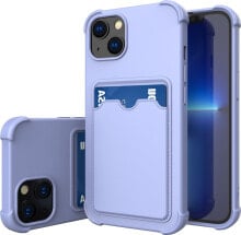 Hurtel Card Armor Case etui pokrowiec do Xiaomi Redmi 10X 4G / Xiaomi Redmi Note 9 portfel na kartę silikonowe pancerne etui Air Bag niebieski