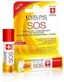 Eveline Sos Protective and Revitalizing Lip Balm Классический защитный и восстанавливающий бальзам для губ 4.5 г