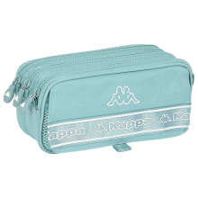 SAFTA Kappa Basics Azul Big Triple Pencil Case