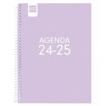 Diary Finocam Cool Lilac Quarto 15,5 x 21,2 cm 2024-2025