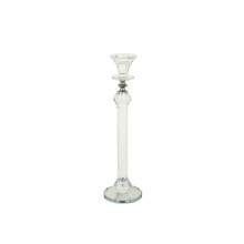 Candleholder Romimex Transparent Glass 9 x 32 x 9 cm