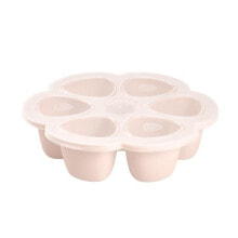 Посуда для малышей BEABA Multiportion 6x90 мл роза