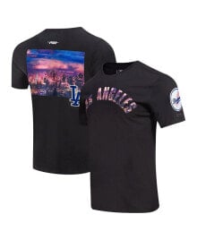 Купить мужские футболки и майки Pro Standard: Men's Black Los Angeles Dodgers Cityscape T-Shirt