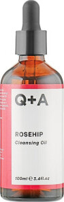 Beruhigendes und pflegendes Reinigungsöl für das Gesicht mit Hagebuttenöl - Q+A Rosehip Cleansing Oil