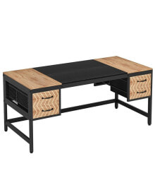 Tribesigns computer Executive Desk with Drawers: 63