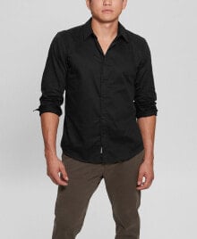 GUESS men's Luxe Stretch Long Sleeves Shirt