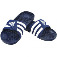 Мужские шлепанцы синие резиновые пляжные на липучке  Adidas Adissage M F35579 slippers