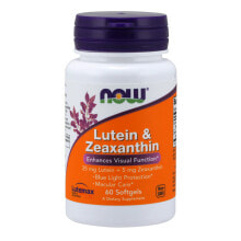 Лютеин, зеаксантин NOW Foods Lutein & Zeaxanthin -- Лютеин и зеаксантин для поддержки здоровья глаз -- 60 капсул