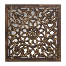 Decorative altarpiece Alexandra House Living Brown Wood 6 x 59 x 58 cm