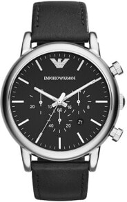Мужские наручные часы с ремешком Emporio Armani (Эмпорио Армани)