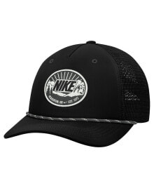 Nike men's and Women's Black Outdoor Rise Trucker Adjustable Hat