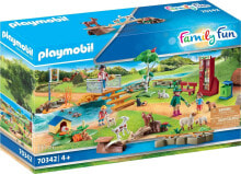 Детские игровые наборы и фигурки из дерева набор с элементами конструктора Playmobil Family Fun 70342 Зоопарк,111 деталей
