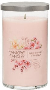 Duftkerze mit Ständer Rosa Kirsche und Vanille mit 2 Dochten - Yankee Candle Pink Cherry & Vanilla Tumbler