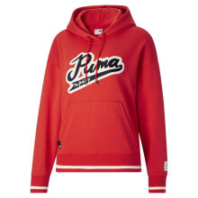 Puma Play Nyc Pullover Hoodie Womens Red Casual Outerwear 62176920 купить онлайн