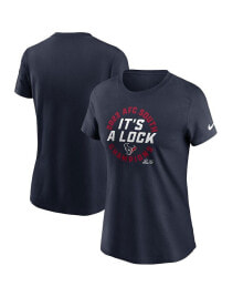 Nike women's Navy Houston Texans 2023 AFC South Division Champions Trophy Collection T-shirt