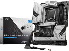 Купить игровые материнские платы MSI: MSI PRO Z790-A MAX WIFI LGA 1700 12th-14th gen DDR5 ATX Motherboard 4x M.2 Slots