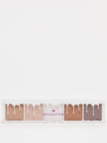 I Heart Revolution – Mini Chocolate – Lidschattenpalette in der Farbe White Vanilla Cream