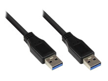 Alcasa 2712-S01 USB кабель 1 m 3.2 Gen 1 (3.1 Gen 1) USB A Черный