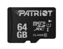 Карты памяти для фото- и видеокамер Patriot Memory PSF64GMDC10 карта памяти 64 GB MicroSDXC UHS-I Класс 10