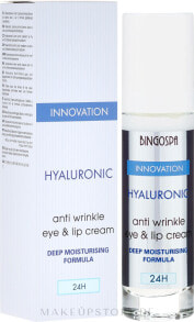 Anti-Falten Augen- und Lippencreme mit Hyaluronsäure - BingoSpa Hyaluronic Anti Wrinkle Eye & Lip Cream