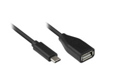 Alcasa 2511-OTG2 USB кабель 0,1 m USB 2.0 USB C USB A Черный