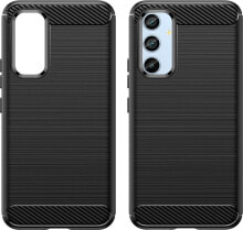 Hurtel Carbon Case etui do Samsung Galaxy A54 5G elastyczny silikonowy karbonowy pokrowiec niebieskie