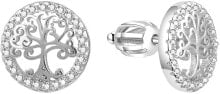 Женские ювелирные серьги Silver earrings with tree of life AGUP1529S