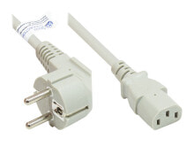 Alcasa P0130-GR050 кабель питания Белый 5 m Силовая вилка тип E+F Разъем C13