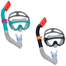 Masks and snorkels for scuba diving