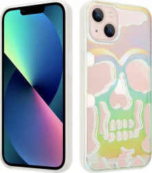 OEM ETUI SKULL IPHONE 12 / 12 PRO, HOLO WHITE / BIAŁY