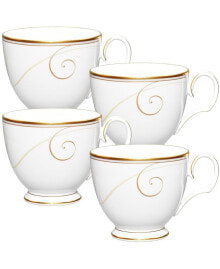 Noritake golden Wave Set of 4 Cups, Service For 4