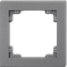 Умные розетки, выключатели и рамки Karlik Deco Single universal frame made of plastic graphite mat (28DR-1)