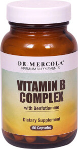 B vitamins dr. Mercola Vitamin B Complex -- 60 Capsules