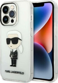 Karl Lagerfeld Etui Karl Lagerfeld KLHCP14XHNIKTCT Apple iPhone 14 Pro Max transparent hardcase Ikonik Etui Karl Lagerfeld