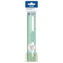 MILAN Transparent Ruler 20 Cm New Look Series Green