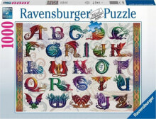 Ravensburger Puzzle 2D 1000 elementów Alfabet smoków