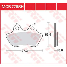 TRW Performance Street & Road Tracks Harley Davidson Flhr 1450 Road King 02 Sintered Rear Brake Pads