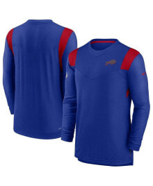 Nike men's Royal Buffalo Bills Sideline Tonal Logo Performance Player Long Sleeve T-shirt