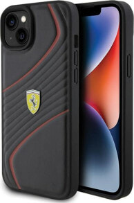 Купить чехлы для смартфонов Ferrari: Ferrari Ferrari FEHCP15MPTWK iPhone 15 Plus / 14 Plus 6.7" czarny/black hardcase Twist Metal Logo